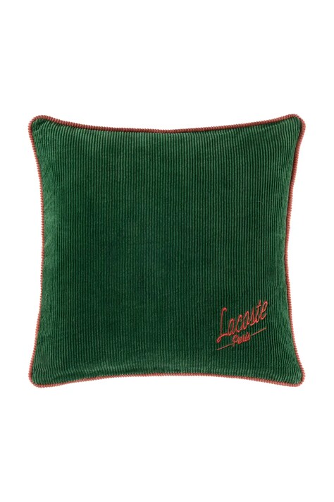 Lacoste poszewka na poduszkę bawełniana L VELVET Vert 45 x 45 cm kolor zielony