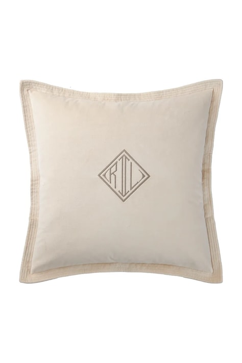 Ralph Lauren husa pernă C VELVET Sand 50 x 50 cm culoarea bej