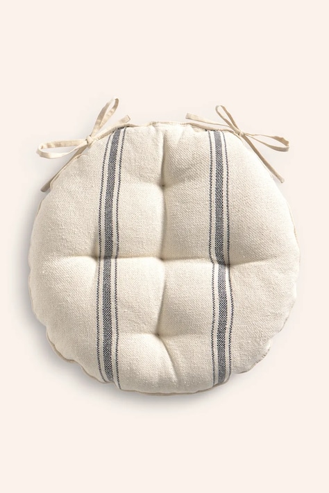 Calma House poduszka na krzesło bawełniana Bari 40 x 4 cm kolor beżowy