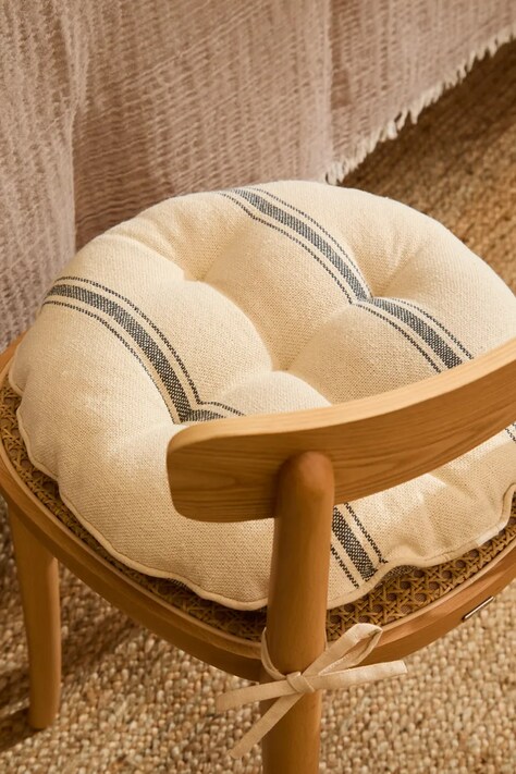 Calma House pernă de scaun din bumbac Bari 40 x 4 cm culoarea bej