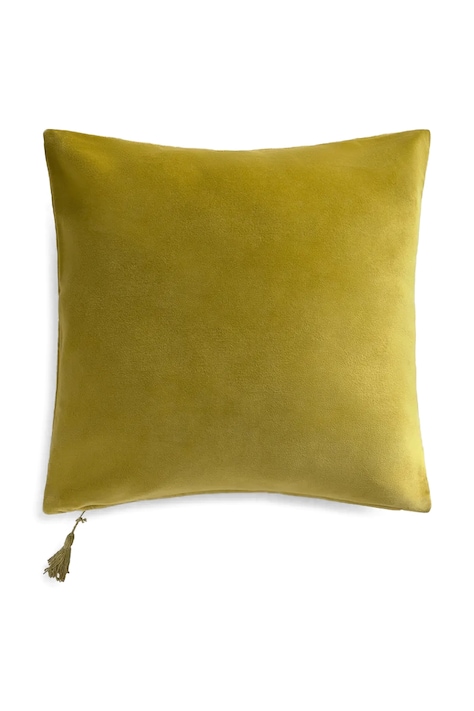 Бавовняна декоративна наволочка для подушки Calma House Velour 45 x 45 cm колір бежевий