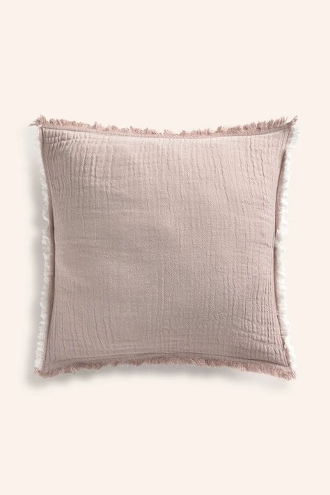 Памучна калъфка за декоративна възглавница Calma House Layer 45 x 45 cm в лилаво