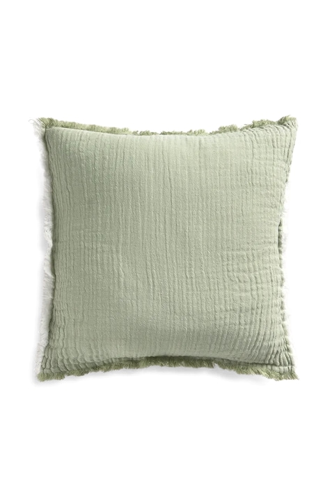 Calma House față de pernă decorativă din bumbac Layer 45 x 45 cm culoarea verde