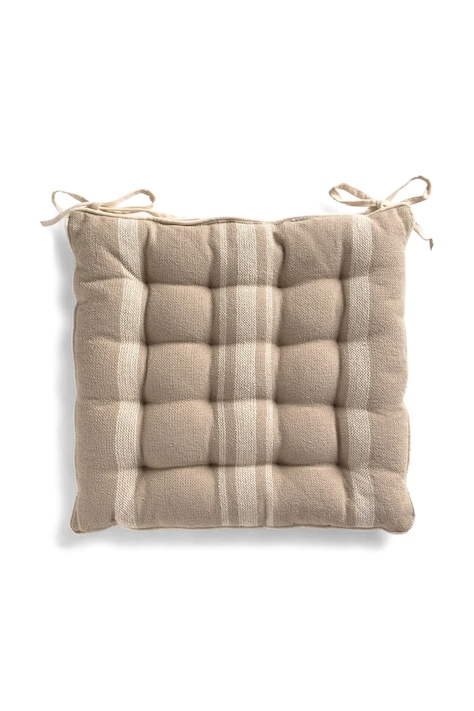Calma House pernă decorativă pentru scaun Sorento 40 x 40 x 4 cm culoarea bej