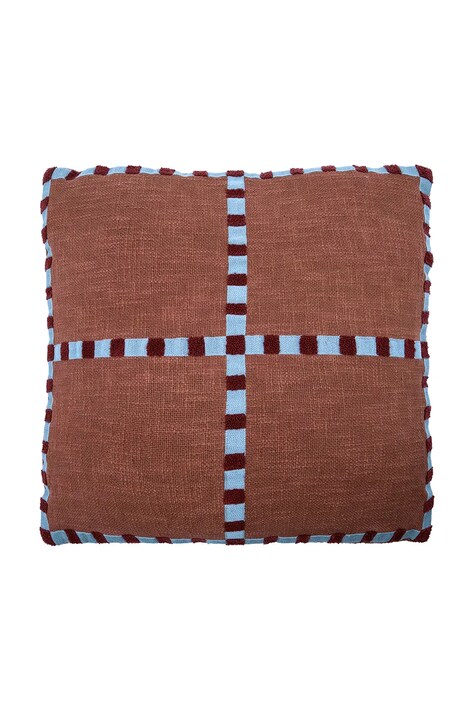 House Doctor poszewka dekoracyjna na poduszkę bawełniana HDCross 50 x 50 cm kolor multicolor