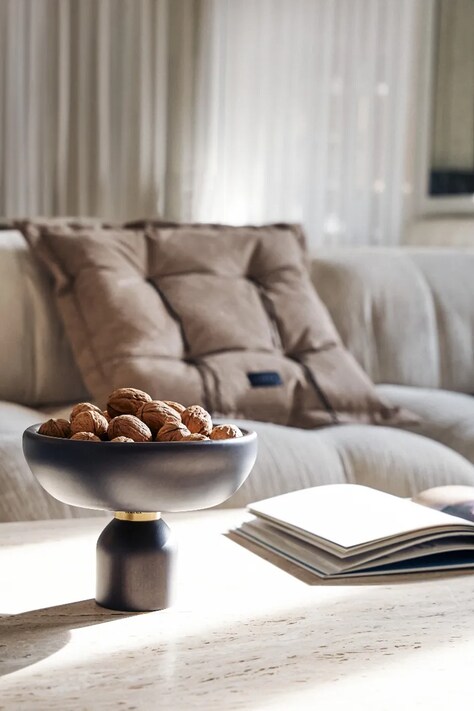 La Mania poduszka dekoracyjna Corde 60 x 60 cm kolor brązowy