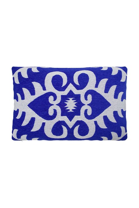 House Doctor poszewka dekoracyjna na poduszkę bawełniana HDAmici 60 x 40 cm kolor niebieski 900001413