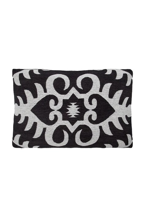 House Doctor poszewka dekoracyjna na poduszkę bawełniana HDAmici 60 x 40 cm kolor czarny 900001415