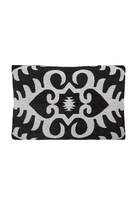 Διακοσμητική βαμβακερή μαξιλαροθήκη House Doctor HDAmici 60 x 40 cm χρώμα: μαύρο, 900001415