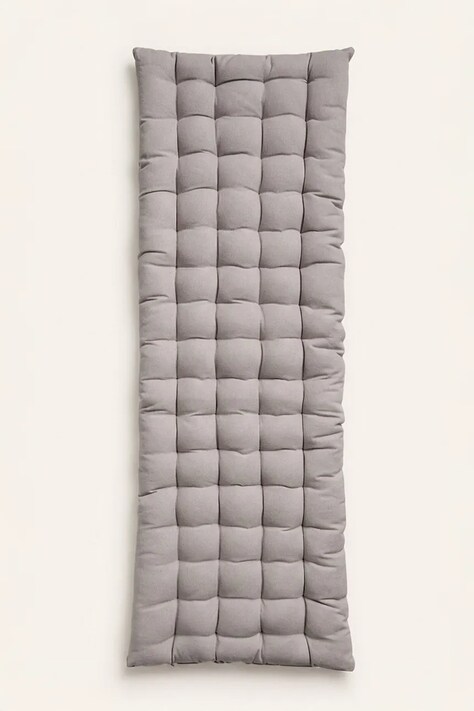 Calma House Poduszka dekoracyjna na ławkę bawełniana 40 x 120 x 4 cm GAVEMA 4 GRI