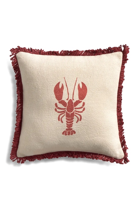 Calma House подушка декоративная хлопковая 32 x 32 cm LOBSTER R32 ROJ