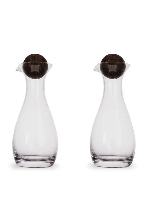 Sagaform o sticlă de ulei și oțet Nature 300 ml 2-pack culoarea transparent