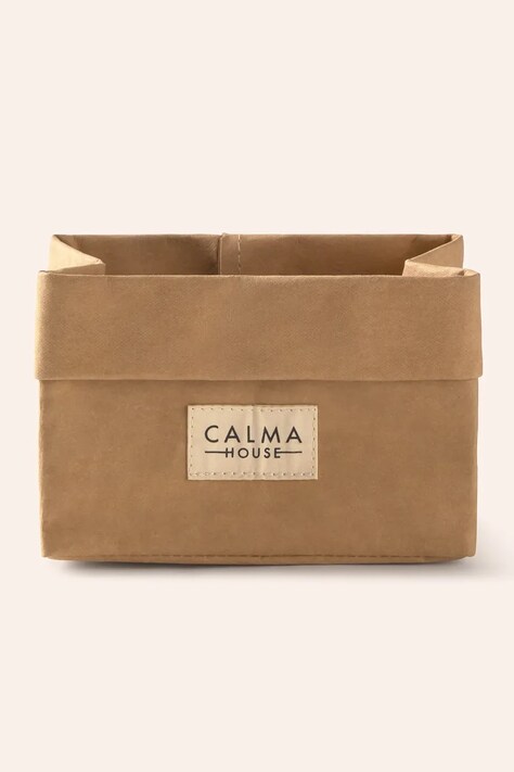 Skladovací box Calma House Paper béžová farba