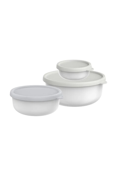 Mepal zestaw pojemników do przechowywania z pokrywkami Lumina 2.0 250 / 750ml / 1500 ml 3-pack kolor biały