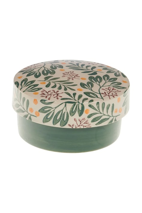 Kutija s poklopcem home & lifestyle 12 x 6 cm boja: zelena, 170003