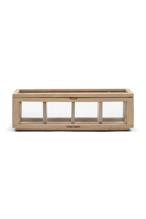 Riviera Maison Pudełko na herbatę z drewna mango 37 x 12 cm 563680