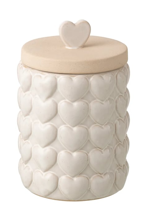 J-Line contenitore per prodotti polverosi in ceramica 14 x 14 x 22,5 cm 60102