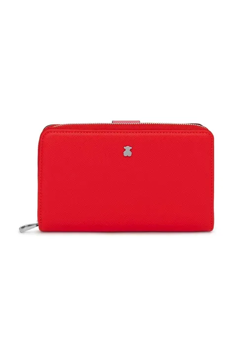 Tous portfel damski kolor czerwony
