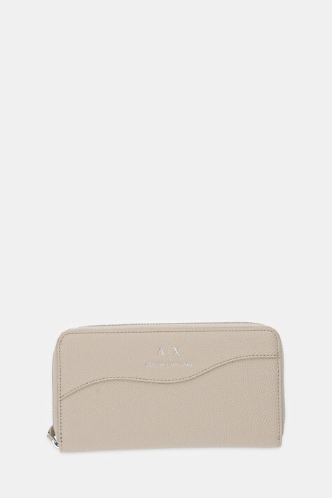 Armani Exchange portfel damski kolor beżowy 948068 CC783