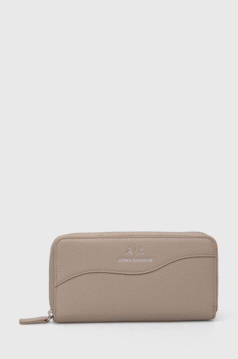 Armani Exchange portofel femei, culoarea negru