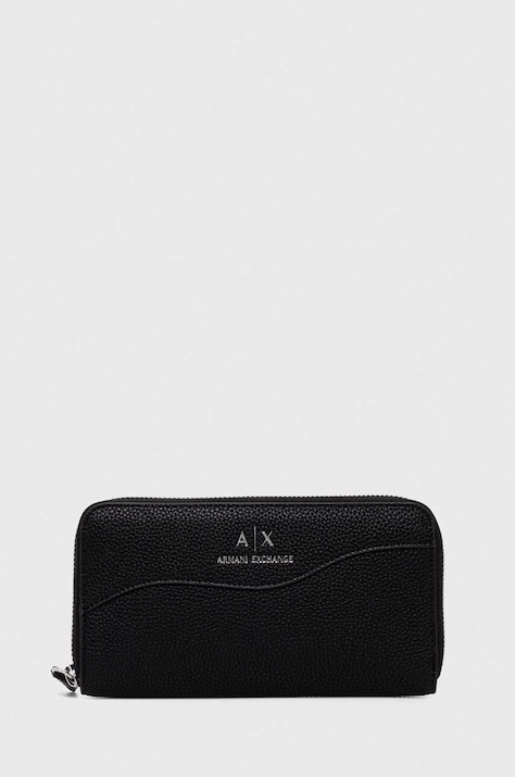 Denarnica Armani Exchange ženski, črna barva