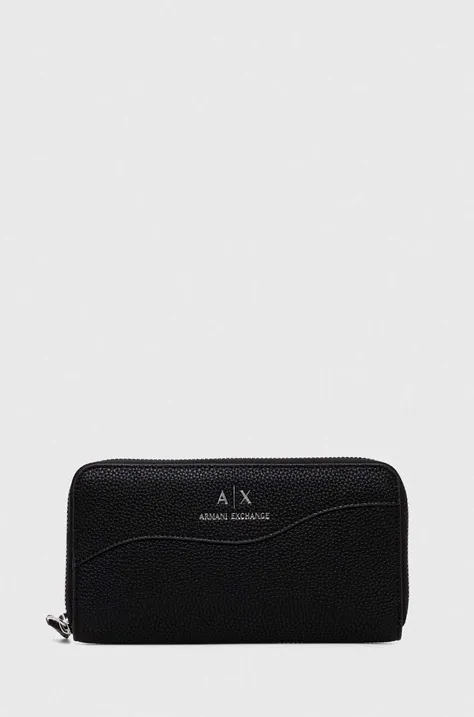 Peňaženka Armani Exchange dámsky, čierna farba, 948068 CC783 NOS