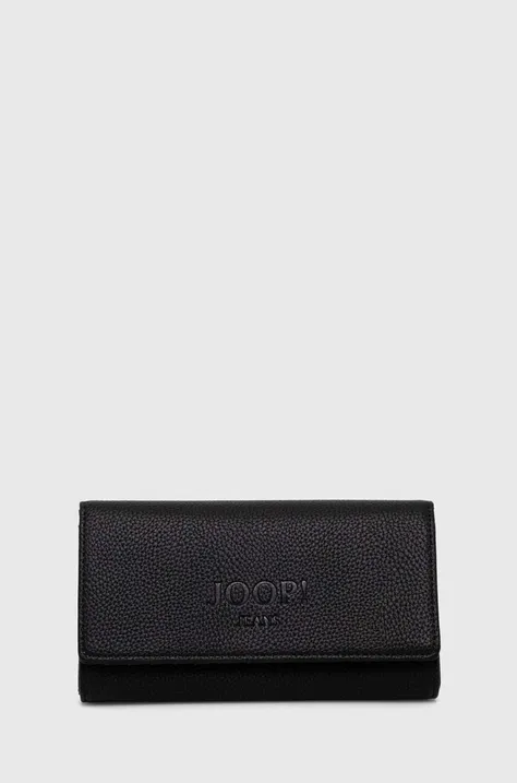 Шкіряний гаманець Joop! жіночий колір чорний