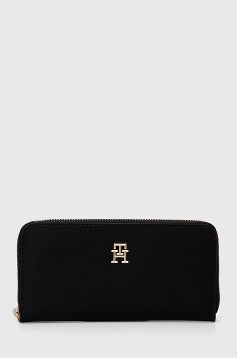 Tommy Hilfiger portfel damski kolor czarny AW0AW15642