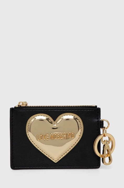 Love Moschino portfel damski kolor czarny