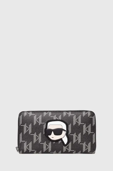 Peňaženka Karl Lagerfeld dámska, čierna farba, 245W3221