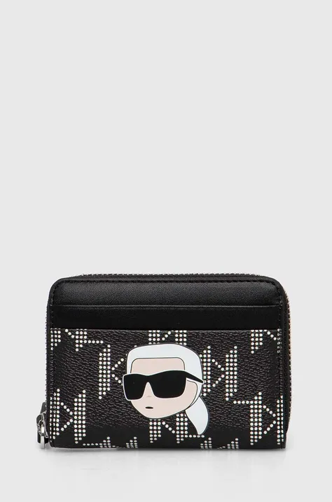 Peňaženka Karl Lagerfeld dámska, čierna farba, 245W3223