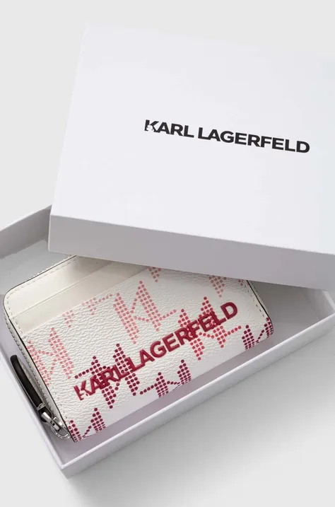 Karl Lagerfeld portfel damski kolor biały 245W3225