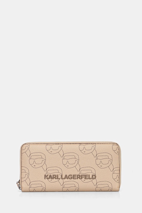 Peňaženka Karl Lagerfeld dámska, béžová farba, A1W32044