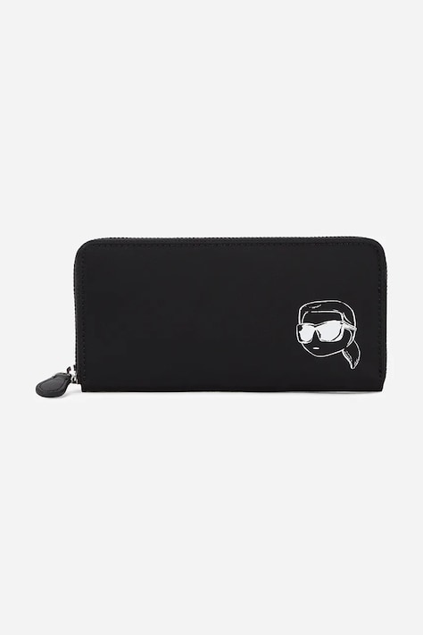Peněženka Karl Lagerfeld černá barva, A2W32021