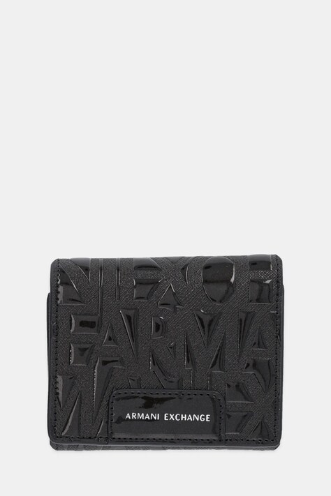 Armani Exchange portfel damski kolor czarny XW001595 AF17290