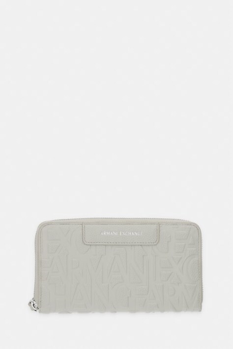 Armani Exchange portfel damski z imitacji skóry beżowy XW001606 AF15774