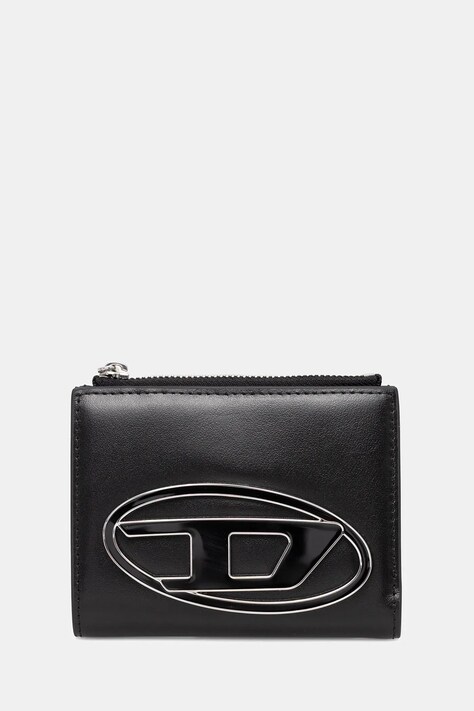 Diesel portfel skórzany 1DR 1DR BI-FOLD ZIP II damski kolor czarny X09888.PR818