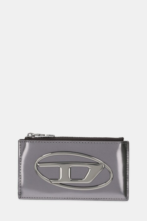 Diesel portfel skórzany 1DR 1DR CARD HOLDER III damski kolor szary X10270.PS202