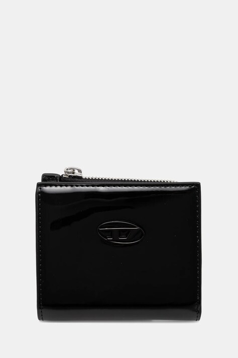 Diesel portfel PLAY PLAY BI FOLD ZIP L damski kolor czarny X10433.P6255
