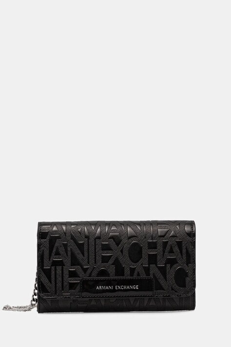 Peňaženka Armani Exchange dámska, čierna farba, XW000358 AF17290