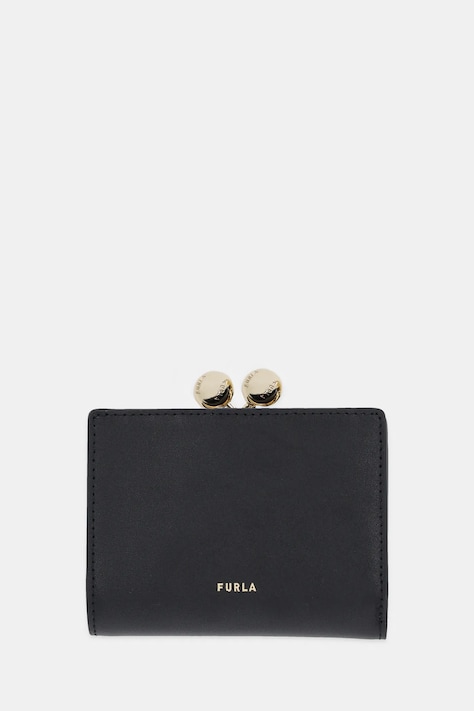 Kožená peňaženka Furla čierna farba, WP00541.BX3104.O6000