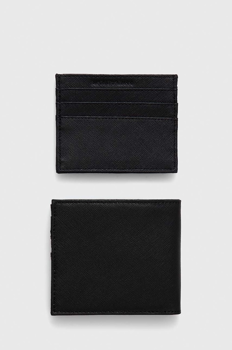Гаманець та чохол для карток Emporio Armani — AA00-PFM04B, чорний — фото 2