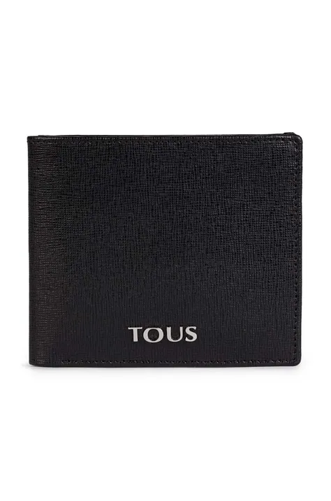 Шкіряний гаманець Tous чоловічий колір чорний