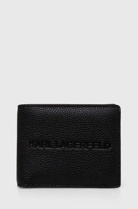 Гаманець Karl Lagerfeld чоловічий колір чорний