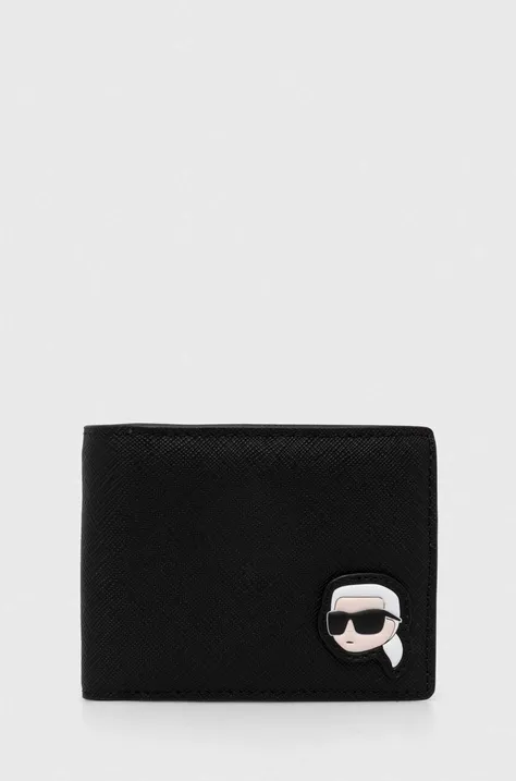 Denarnica Karl Lagerfeld moška, črna barva, 245M3202