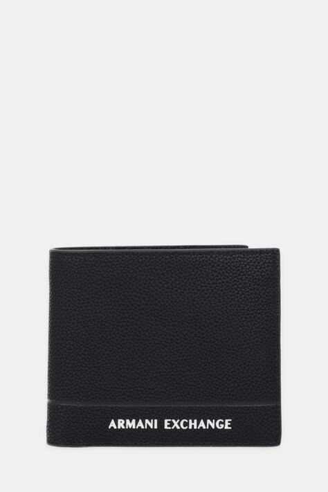 Armani Exchange portfel skórzany męski kolor czarny XM000167 AF17217