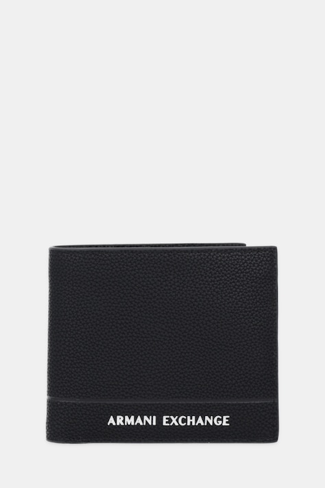 Armani Exchange portfel skórzany męski kolor czarny XM000167 AF17217