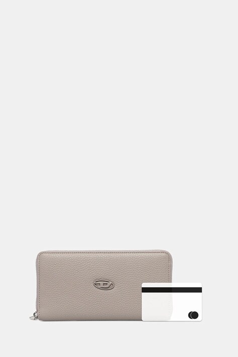 Шкіряний гаманець Diesel HISSU EVO CONTINENTAL ZIP — фото 6