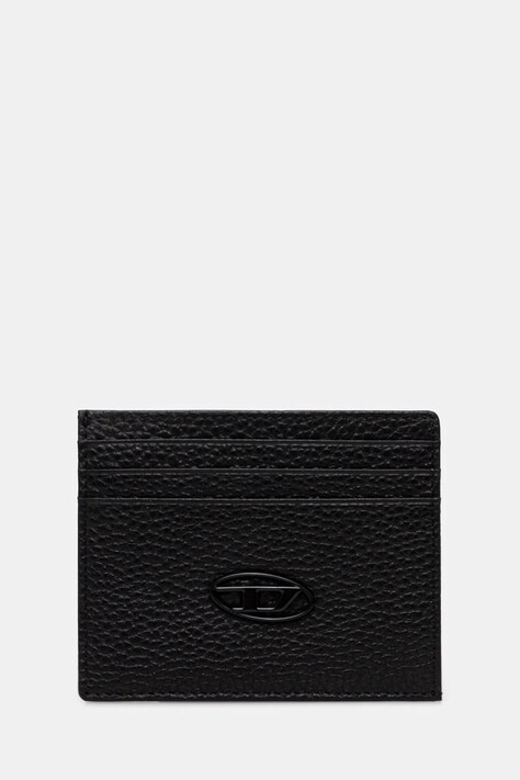 Diesel etui na karty skórzane HISSU EVO CARD CASE kolor czarny X09018.P0685