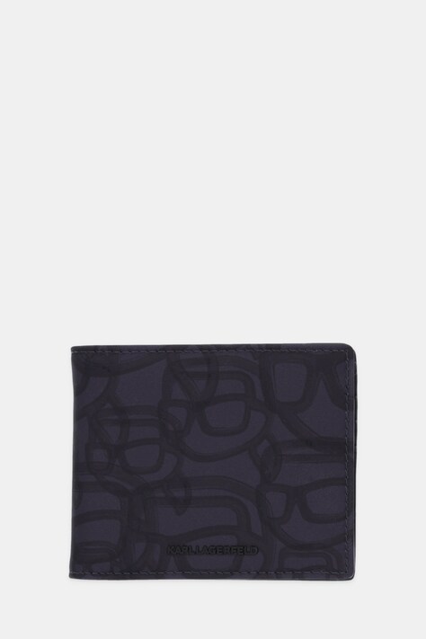 Novčanik Karl Lagerfeld K/IKON za muškarce, boja: crna, B1M32059